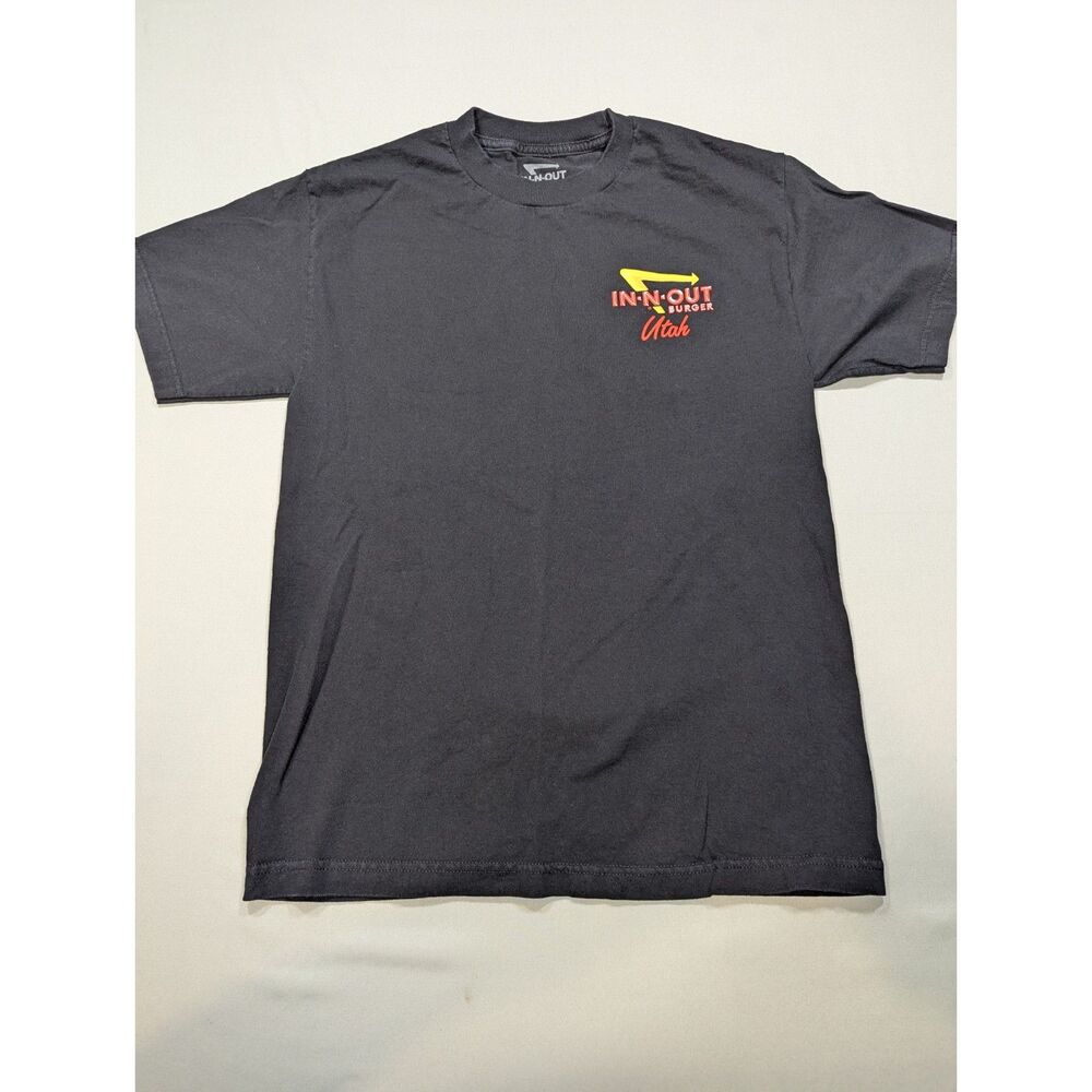 In-N-Out Burger Utah T-Shirt Black Classic Cars Graphic Tee Men's
